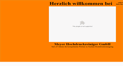 Desktop Screenshot of meyer-hochdruckreiniger.de